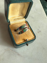 Load image into Gallery viewer, Crushed Inlay Sterling Bypass Ring
Size 7.5

