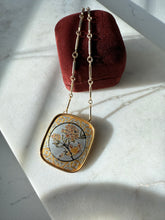 Load image into Gallery viewer, Vintage Reed &amp; Barton Damascene Floral Necklace 21”
