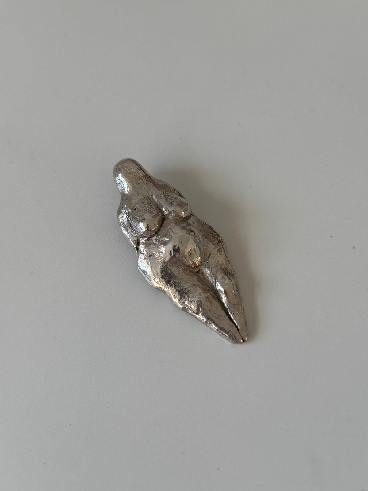 Venus of Willendorf Fertility Goddess Sterling Silver Pendant