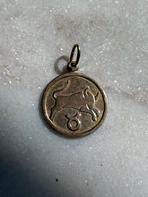 Load image into Gallery viewer, Vintage Taurus Zodiac 8k Gold Charm
