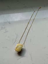Load image into Gallery viewer, Art Deco Era Etched 14k Gold Turquoise Necklace
