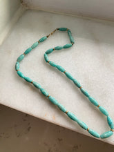 Load image into Gallery viewer, Turquoise &amp; 14k Yellow Gold Strand Necklace
