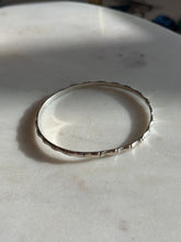 Load image into Gallery viewer, Vintage Bamboo Thin Sterling Bangle Bracelet
