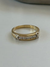 Load image into Gallery viewer, Diamond Solid 14k Gold Ring Size 5.5
