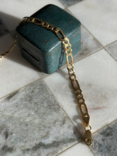 Load image into Gallery viewer, Italian Gold Vermeil Figaro Link Bracelet
