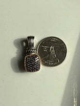 Load image into Gallery viewer, Effy Sterling Silver &amp; 14k Gold Diamond Pendant
