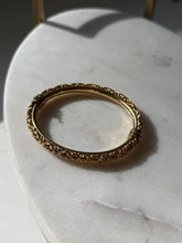 Load image into Gallery viewer, Italian Gold Vermeil Byzantine Hinged Bangle Bracelet

