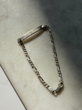 Load image into Gallery viewer, Vintage Engraved Sterling Silver ID Bracelet 7.5”
