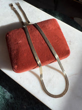 Load image into Gallery viewer, Italian Reversible Gold Vermeil Herringbone Chain 20”
