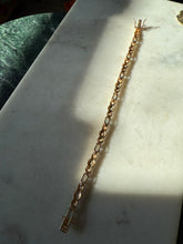 Load image into Gallery viewer, Blue Topaz Gold Vermeil Tennis Bracelet 7”
