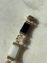 Load image into Gallery viewer, Jade Gold Vermeil Bracelet 7.25”
