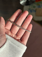 Load image into Gallery viewer, Sterling Half Cuban Half Tennis Bracelet
