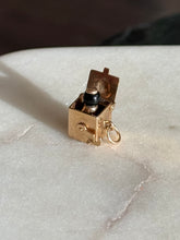 Load image into Gallery viewer, Vintage Jack in the Box Gold Charm 14k Gold
