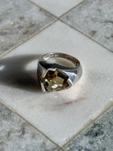 Load image into Gallery viewer, Yellow Citrine Sterling Silver Ring Size 6.25
