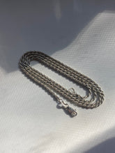 Load image into Gallery viewer, Rope Chain Vintage Sterling Silver Necklace
