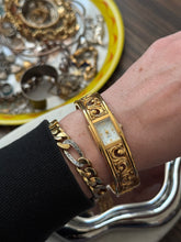 Load image into Gallery viewer, Vintage Chunky Gold Tone Bangle Watch
