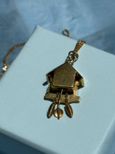 Load image into Gallery viewer, Vintage 18k Gold Cuckoo Clock Pendant
