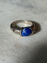 Load image into Gallery viewer, Vintage Sodalite Sterling Ring Size 6
