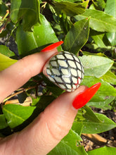 Load image into Gallery viewer, Sterling &amp; Resin Dome Ring Size 6.25
