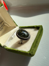 Load image into Gallery viewer, Moss Agate Sterling Silver Ring Size 7
