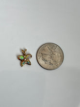 Load image into Gallery viewer, Vintage 10k Gold Opal Butterfly
