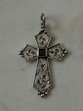 Load image into Gallery viewer, Vintage Etched Large Cross Pendant
