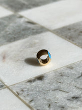 Load image into Gallery viewer, Enamel Evil Eye Solid 18k Gold Spacer Bead Charm
