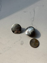 Load image into Gallery viewer, Vintage Bull Riding Sterling Silver Disc Earrings
