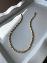 Load image into Gallery viewer, Vintage Solid 14k Gold Natural Diamond Necklace
