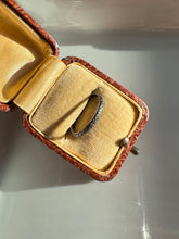 Load image into Gallery viewer, Antique 1920s Floral Sterling Silver Stacker Band Size 7.25
