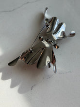 Load image into Gallery viewer, Large Solid Sterling Silver Butterfly Brooch
