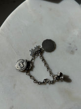 Load image into Gallery viewer, Midcentury Sterling Silver Charm Bracelet
