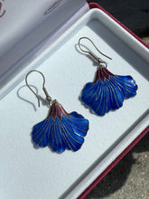 Load image into Gallery viewer, Enamel Flower Sterling Silver Earrings
