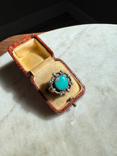 Load image into Gallery viewer, Turquoise Sterling Ring Size 8.75
