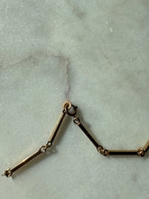 Load image into Gallery viewer, Bar Link 14k Gold Necklace 15”
