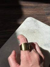 Load image into Gallery viewer, Gold Vermeil Wide Ring Size 11.25
