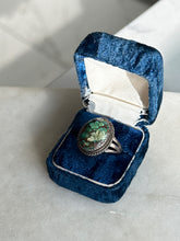 Load image into Gallery viewer, Turquoise Sterling Silver Ring Size 5.25
