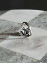 Load image into Gallery viewer, Vintage Hematite Sterling Silver Ring Size 6.25
