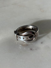 Load image into Gallery viewer, Vintage Solid Sterling Silver Buckle Ring Size 8
