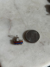 Load image into Gallery viewer, Enamel Ship Charm Sterling Silver
