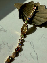Load image into Gallery viewer, Vintage Goldtone Slider Charm Wrist Watch
