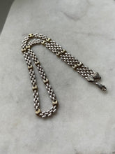 Load image into Gallery viewer, Italian Two-Tone Panther &amp; Mariner Link Sterling Chain 16.5”
