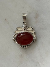 Load image into Gallery viewer, Vintage Carnelian Sterling Silver Pendant
