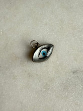 Load image into Gallery viewer, Blue Eye Sterling Silver Mini Charm
