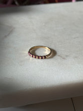 Load image into Gallery viewer, Vintage 14k Yellow Gold Ruby Band Size 6.25
