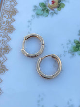 Load image into Gallery viewer, Diamond 14k Gold Clicker Mini Hoops
