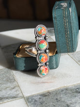 Load image into Gallery viewer, Spiny Oyster and Royston Turquoise Sterling Silver Ring Size 9.25
