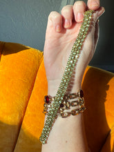 Load image into Gallery viewer, Peridot Gold Vermeil Bracelet 7.5”
