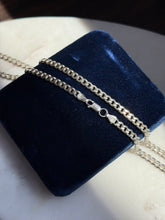 Load image into Gallery viewer, Vintage Italian Solid Sterling Silver Cuban Link Chain 20”
