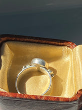 Load image into Gallery viewer, Moonstone Star Sterling Silver Ring
